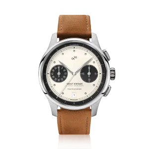 1934 Telechron. Steel / Off White & Black