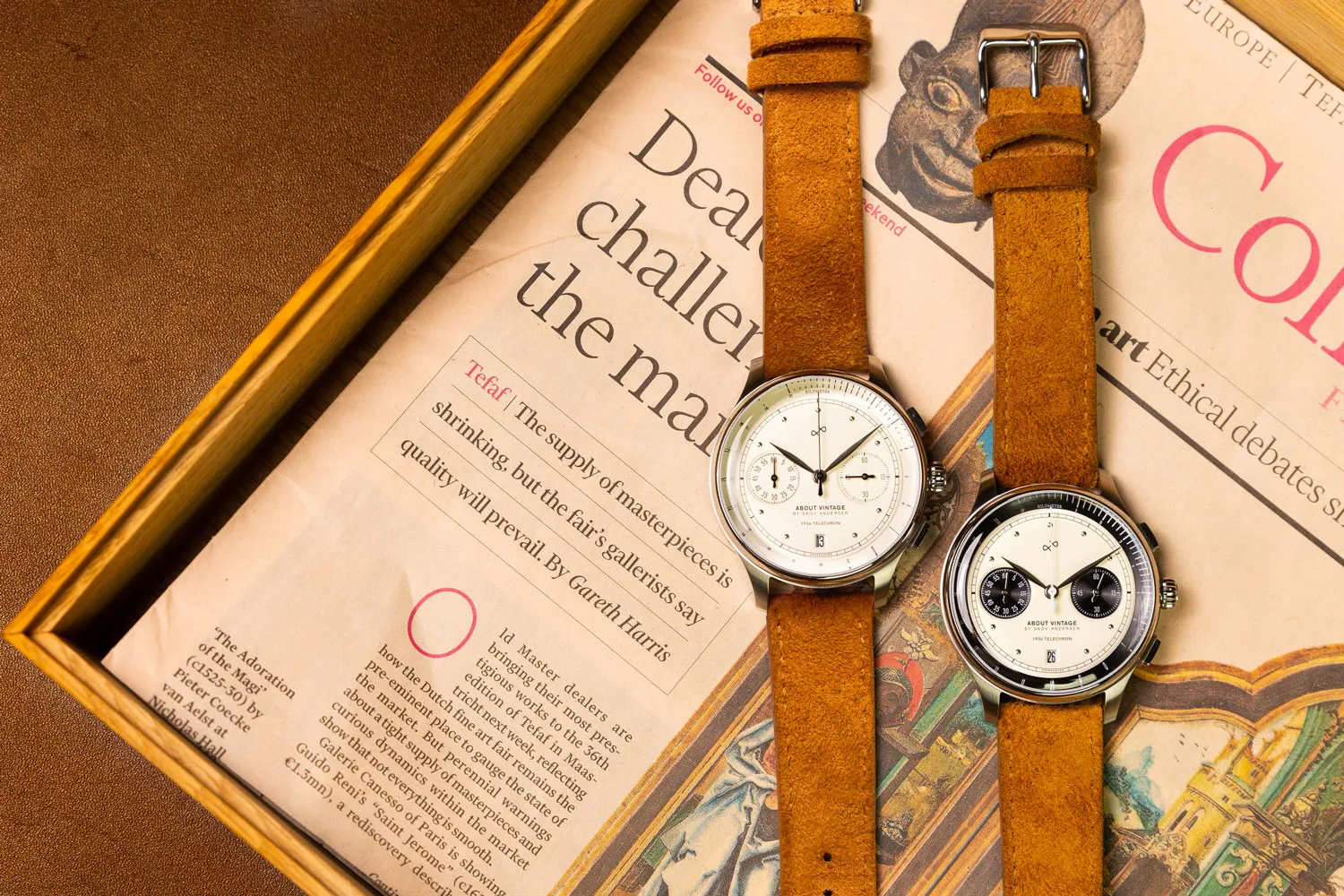 1934 Telechron. Steel / Off White & Black
