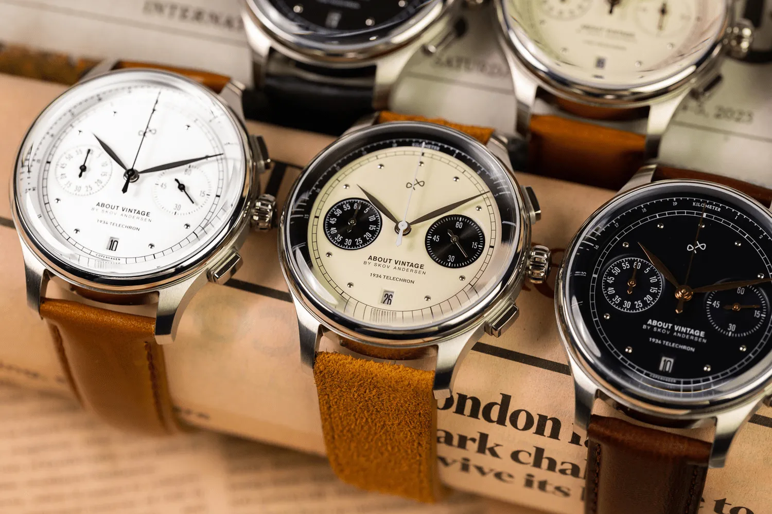 1934 Telechron. Steel / Off White & Black