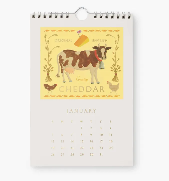 2025 Cheese Kitchen Calendar (6x9)