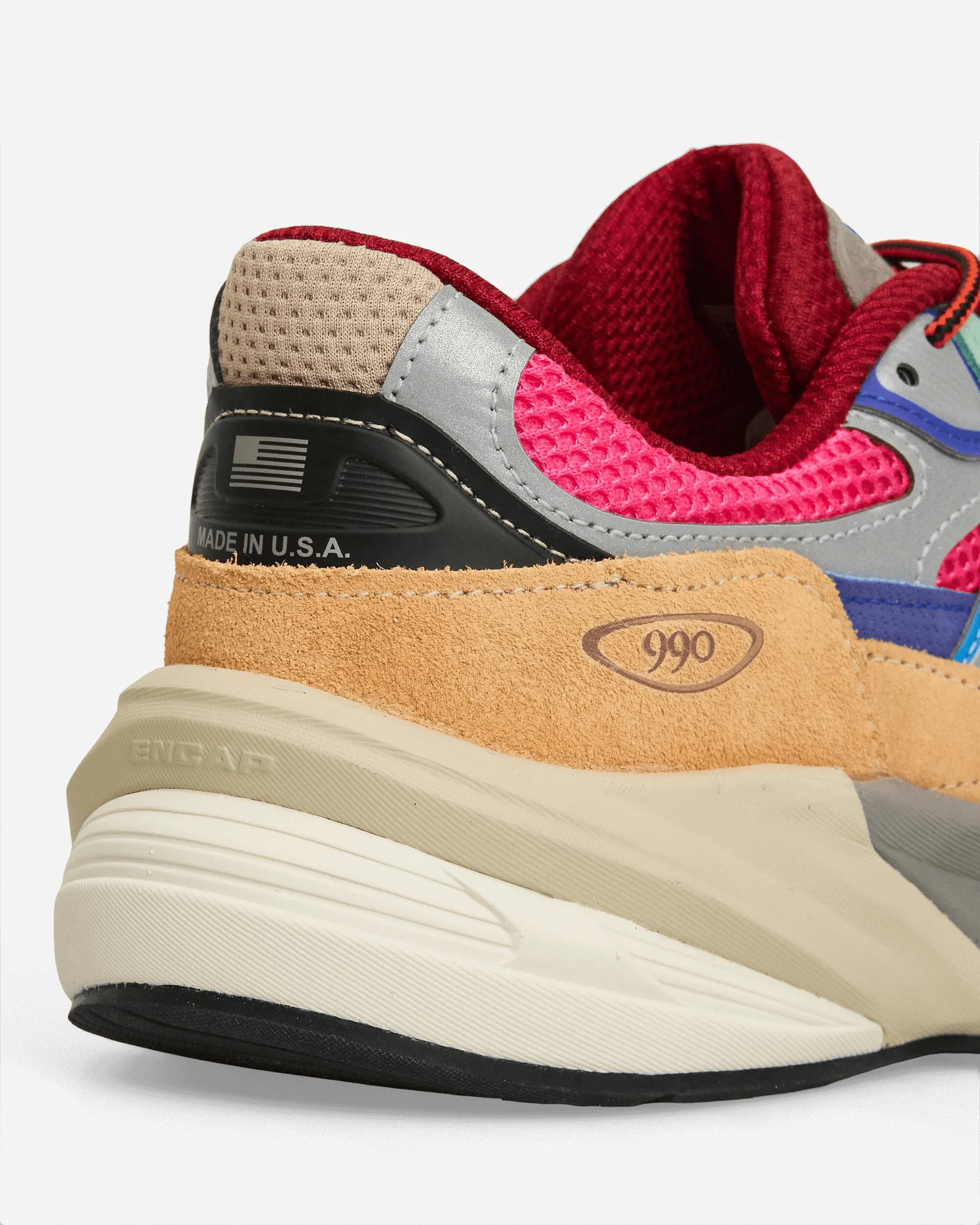 Action Bronson Made in USA 990v6 Sneakers Hi-Pink / Royal Blue