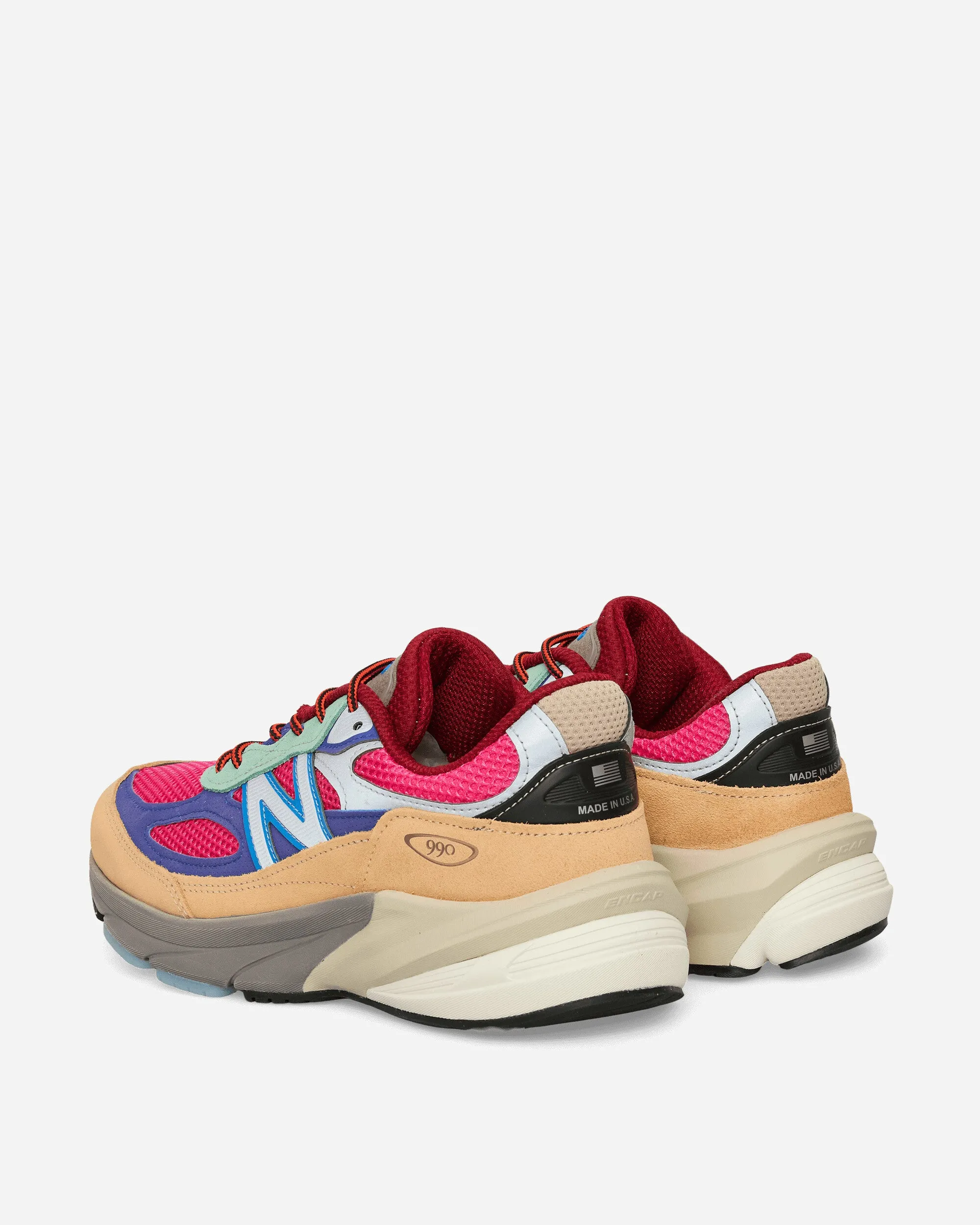 Action Bronson Made in USA 990v6 Sneakers Hi-Pink / Royal Blue