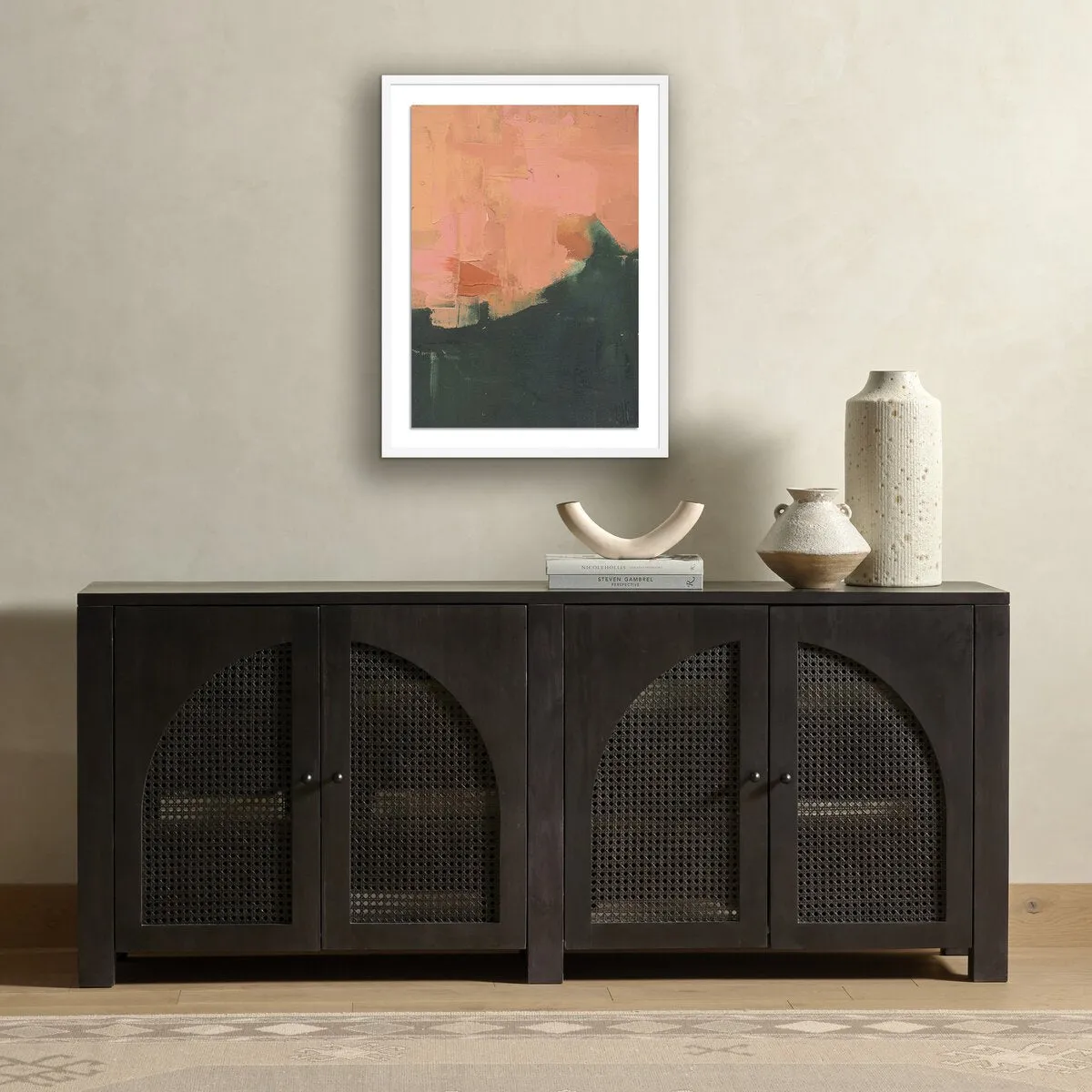 An Invitation By Jill Elliot - 30"X40" - White Maple - Framed Paper