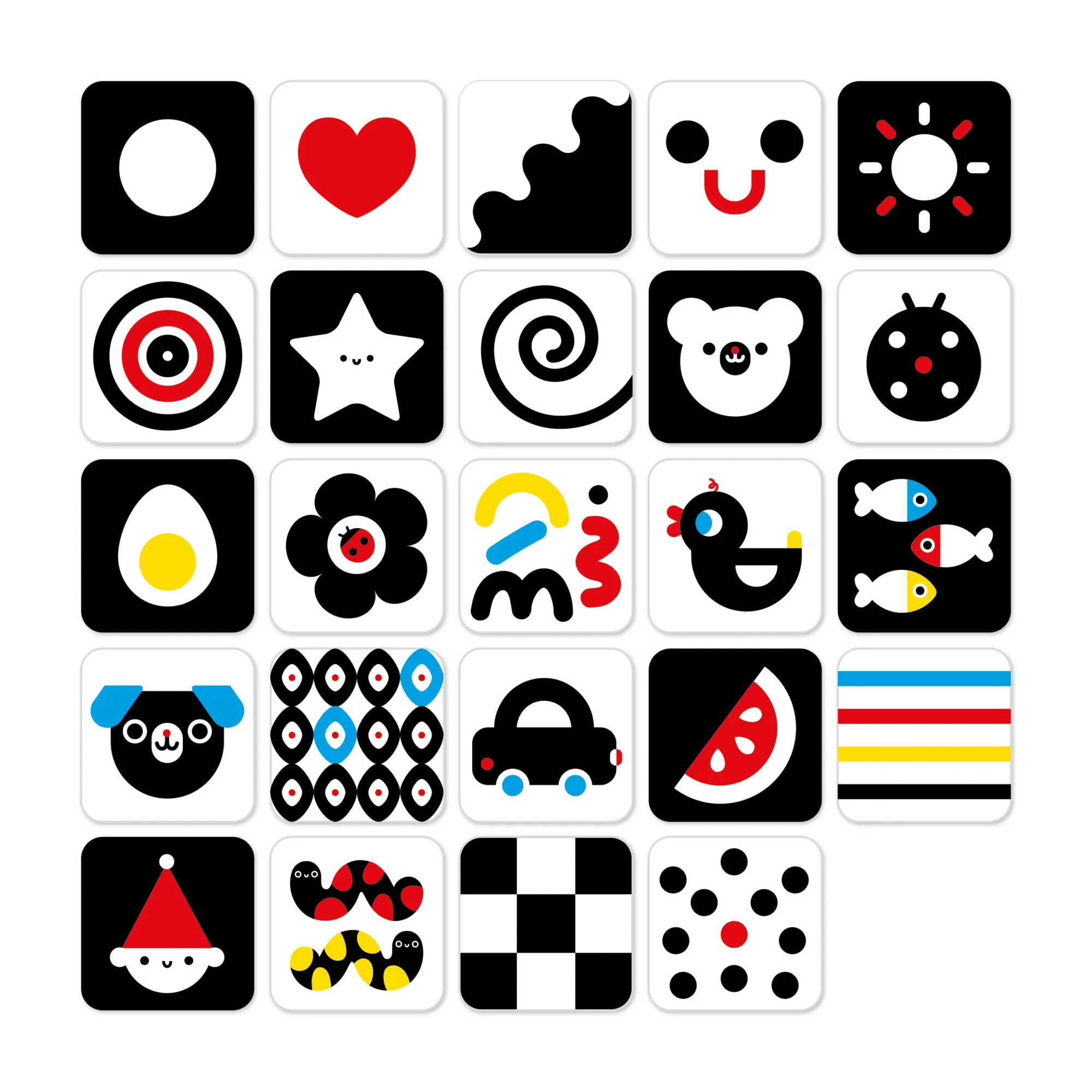 Banana Panda High Contrast Baby Cards – Cognitive Development Set