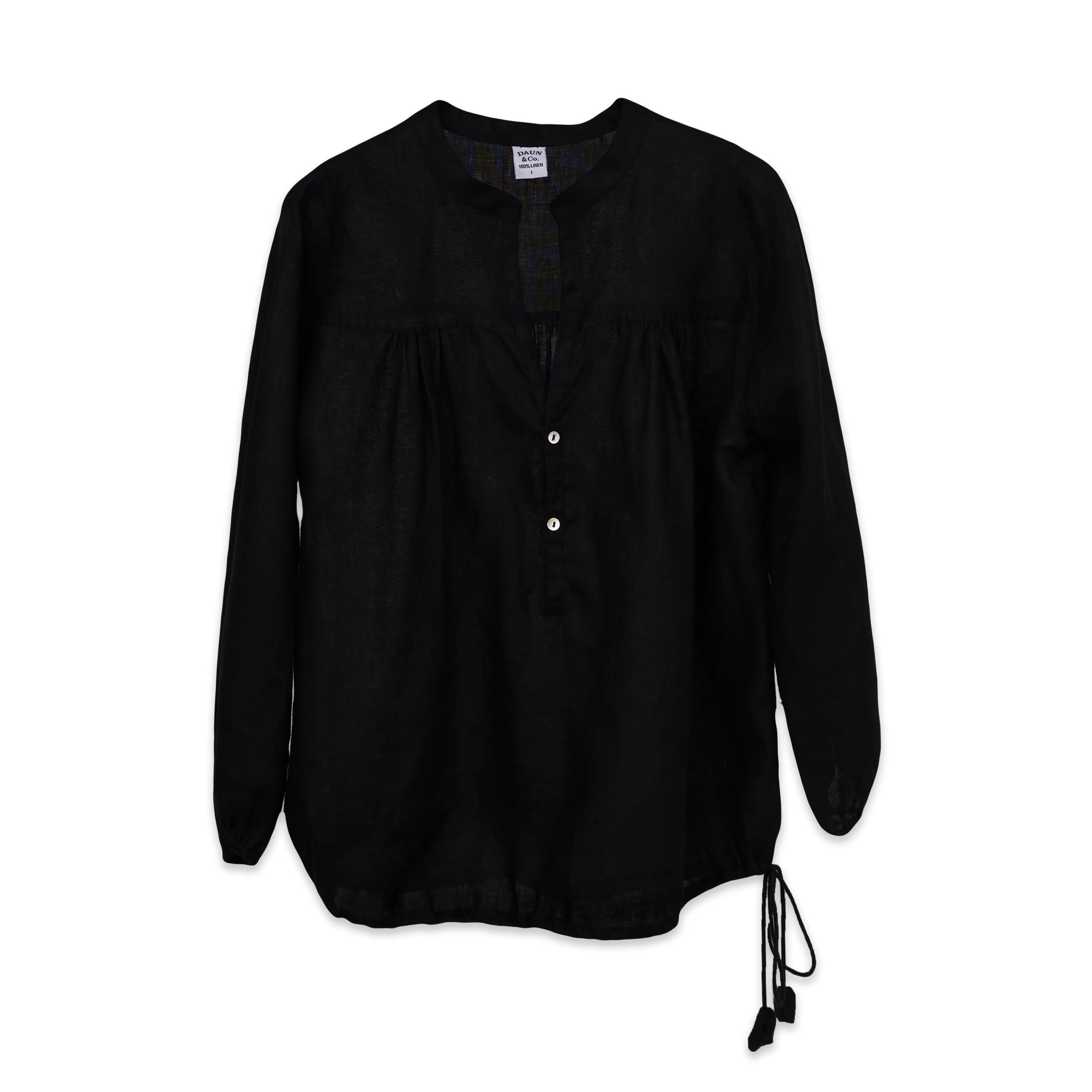 BKLN TOP - Linen | Black