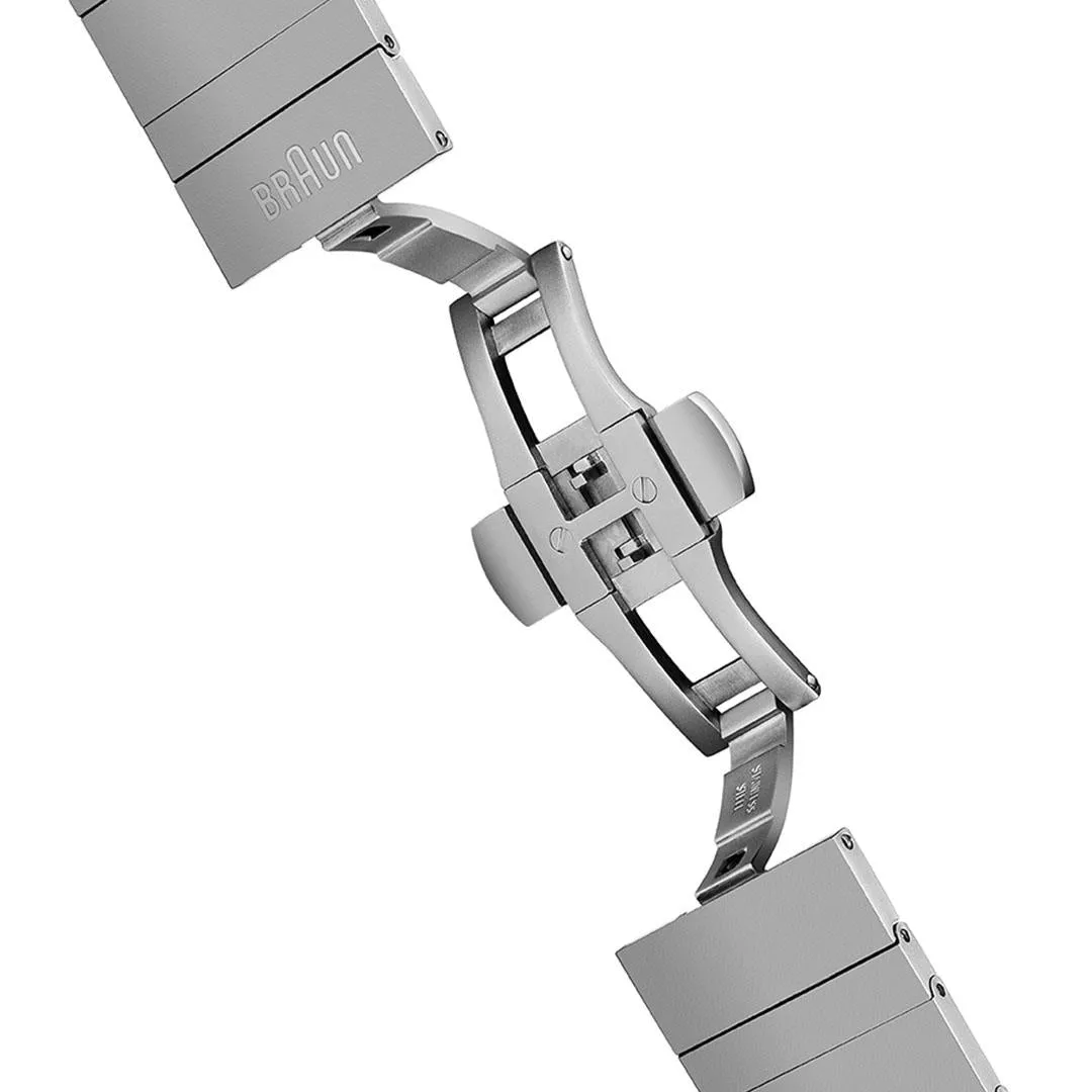 BN0211 Braun ladies classic slim watch - white dial and stainless steel bracelet