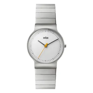 BN0211 Braun ladies classic slim watch - white dial and stainless steel bracelet