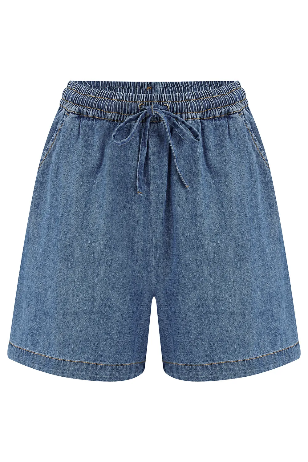 Bonnie Shorts - Mid Denim