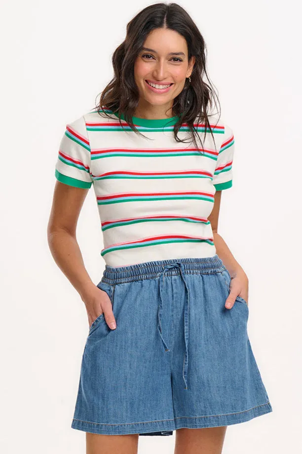Bonnie Shorts - Mid Denim