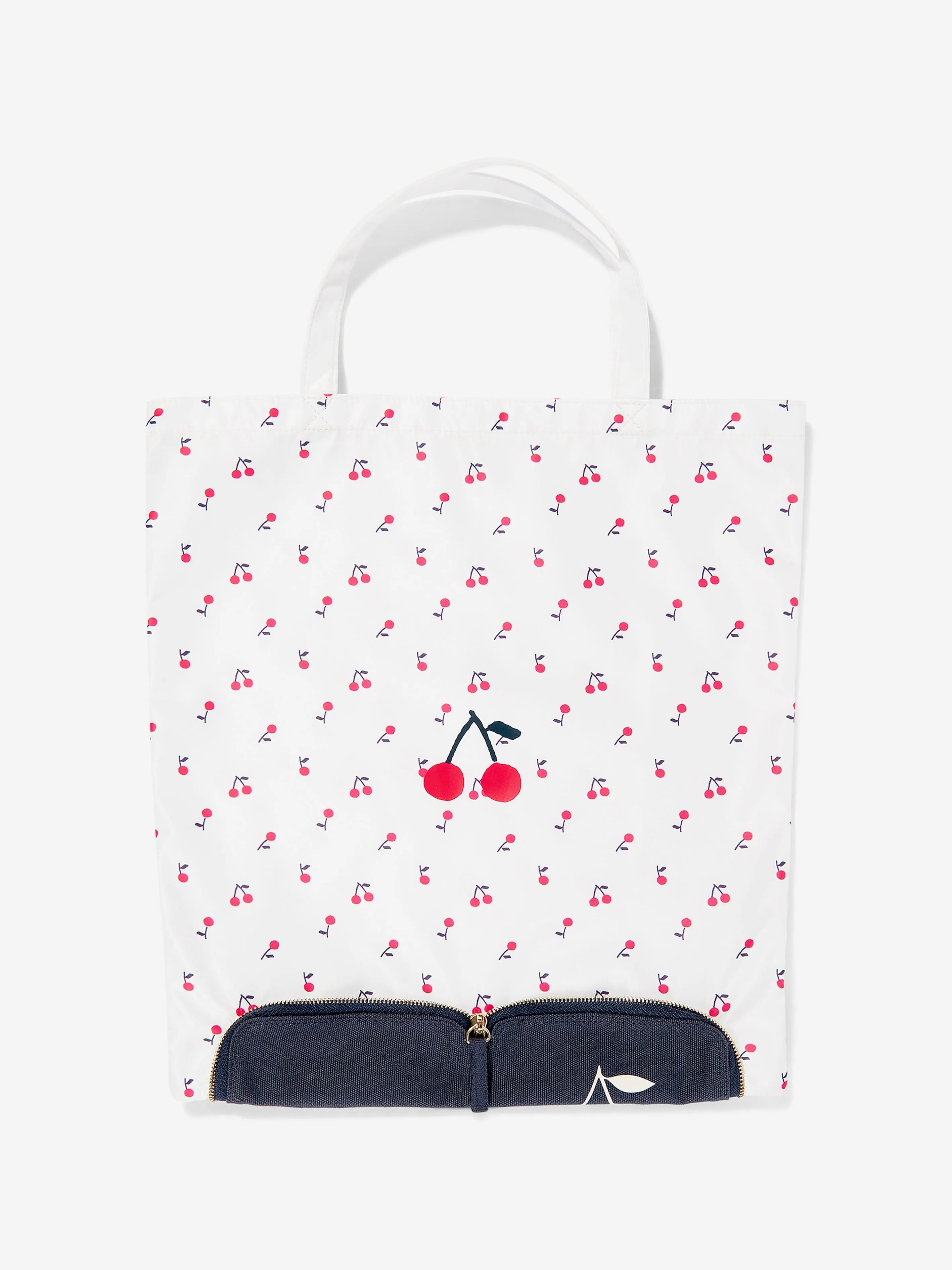 Bonpoint Girls Estrid Tote Bag in White (35cm)