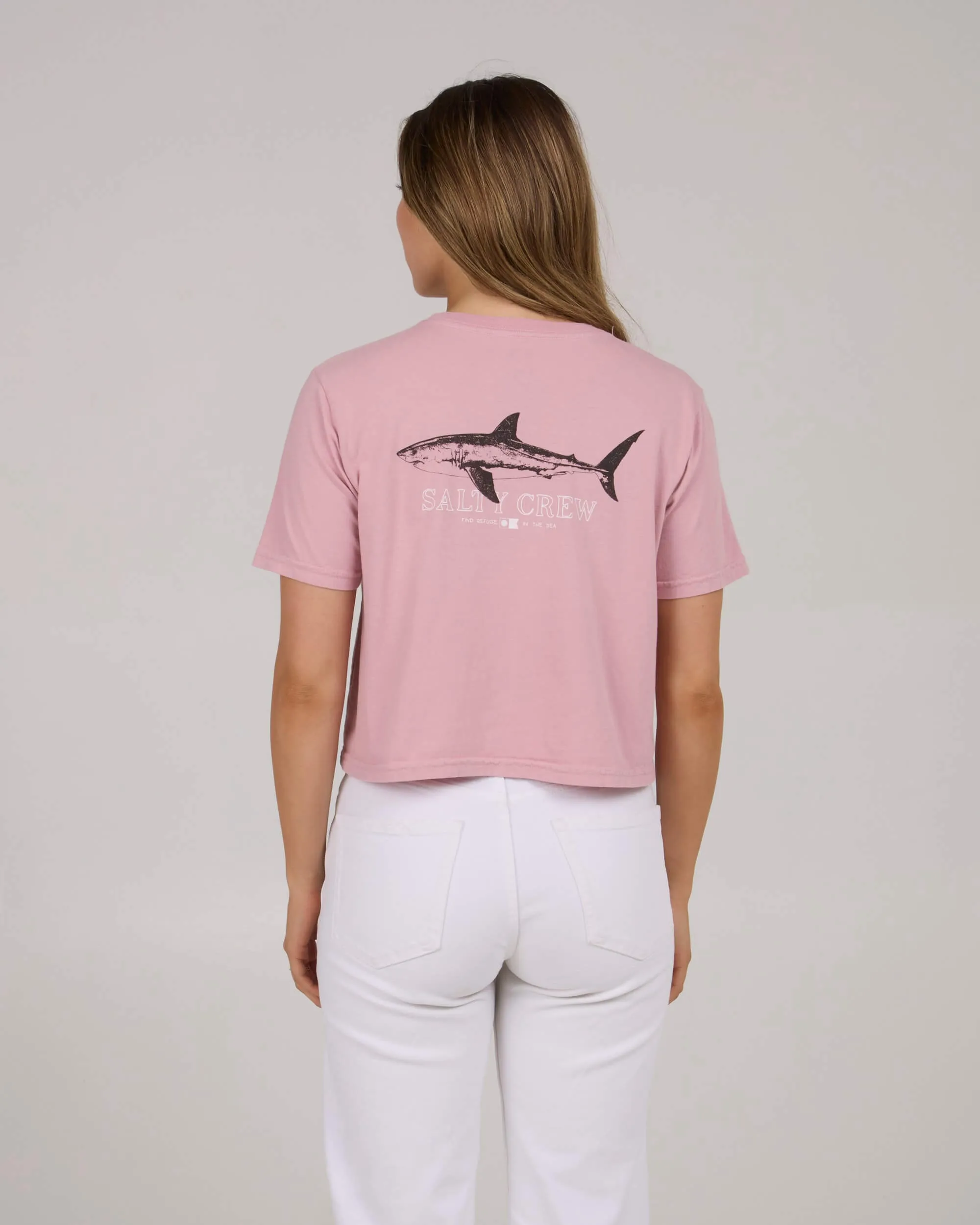 Brother Bruce Crop Tee - Warm Liliac