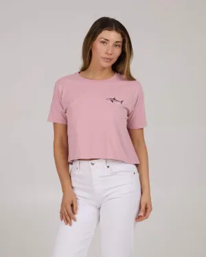 Brother Bruce Crop Tee - Warm Liliac