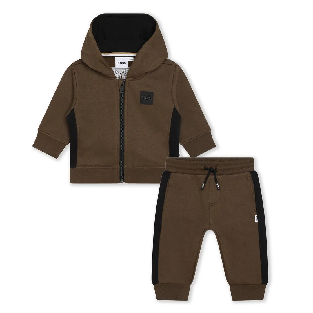 Brown Logo Tracksuit