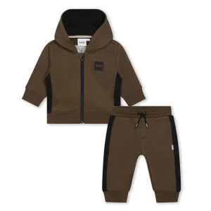 Brown Logo Tracksuit