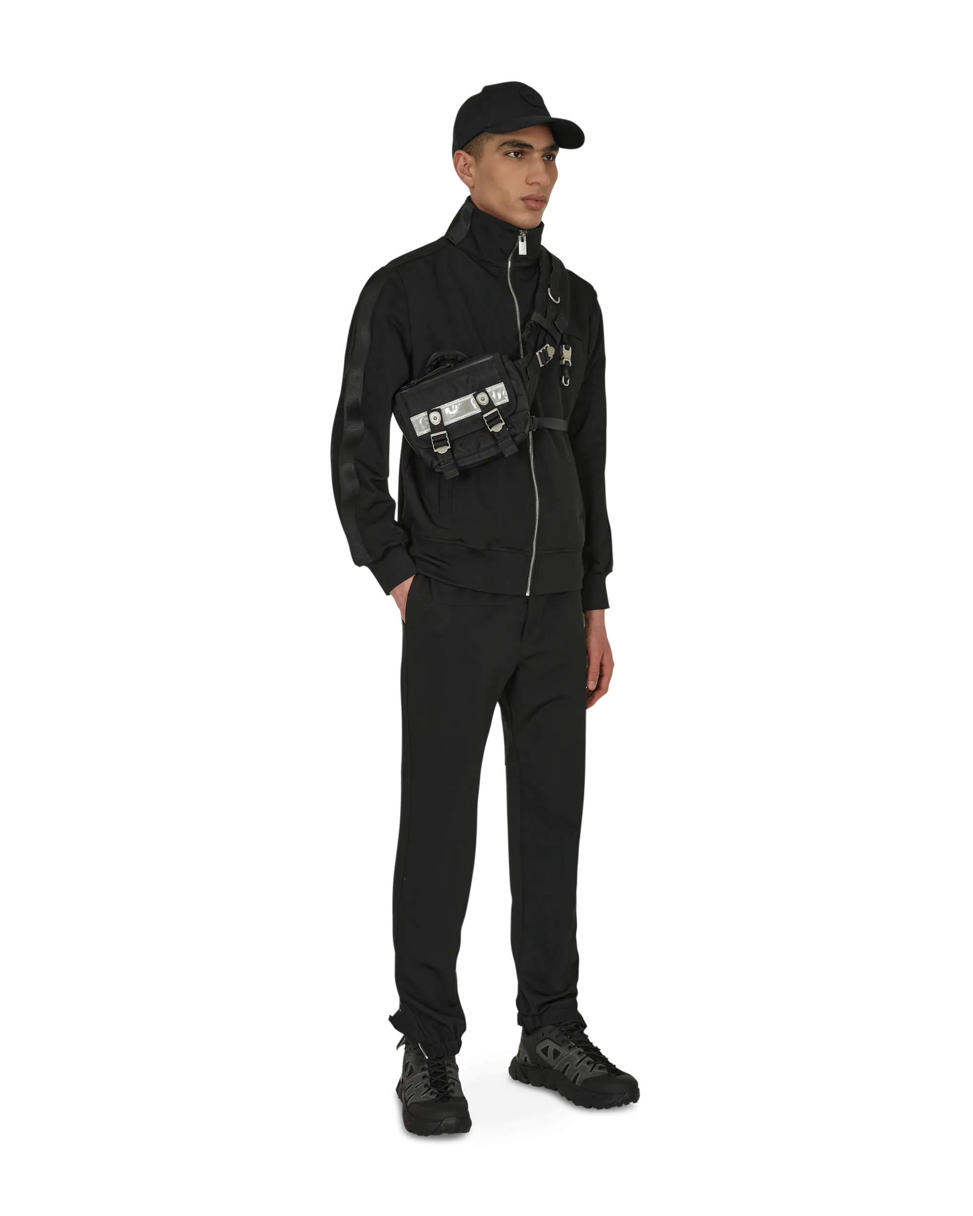 Buckle Track Pants Black