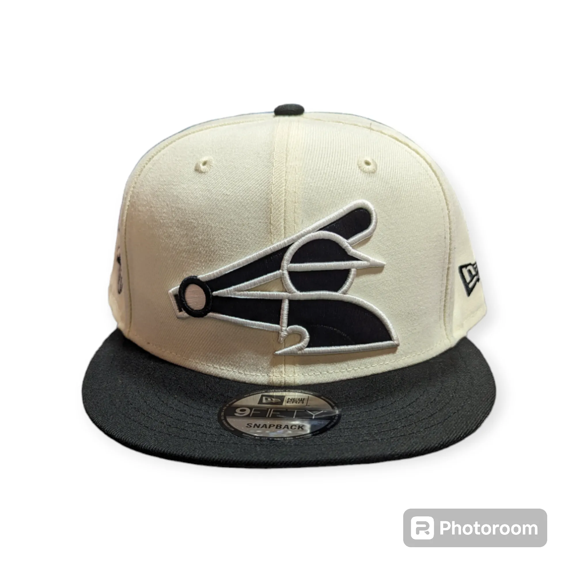 Chicago White Sox New Era Batterman 2 Tone Chrome/Black 9FIFTY Snapback Adjustable Hat