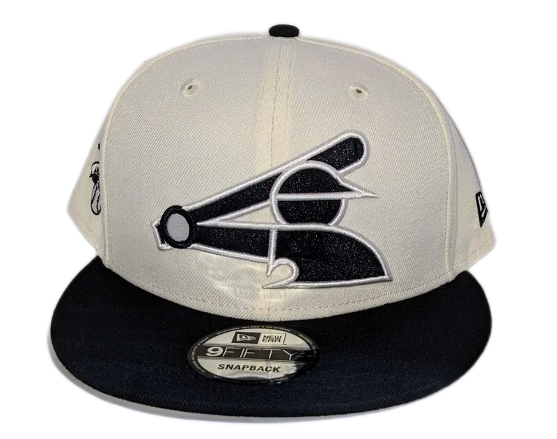 Chicago White Sox New Era Batterman 2 Tone Chrome/Black 9FIFTY Snapback Adjustable Hat