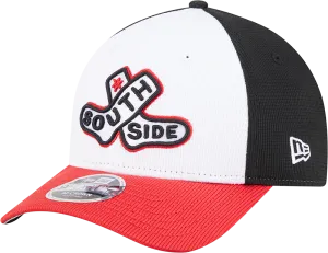 Chicago White Sox New Era Black/Red 2025 City Connect Batting Practice M-Crown 9FORTY Adjustable Hat