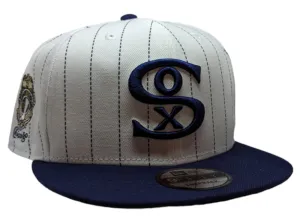 Chicago White Sox New Era FOD Mashup White Pinstripe/Navy 9FIFTY Snapback Adjustable Hat