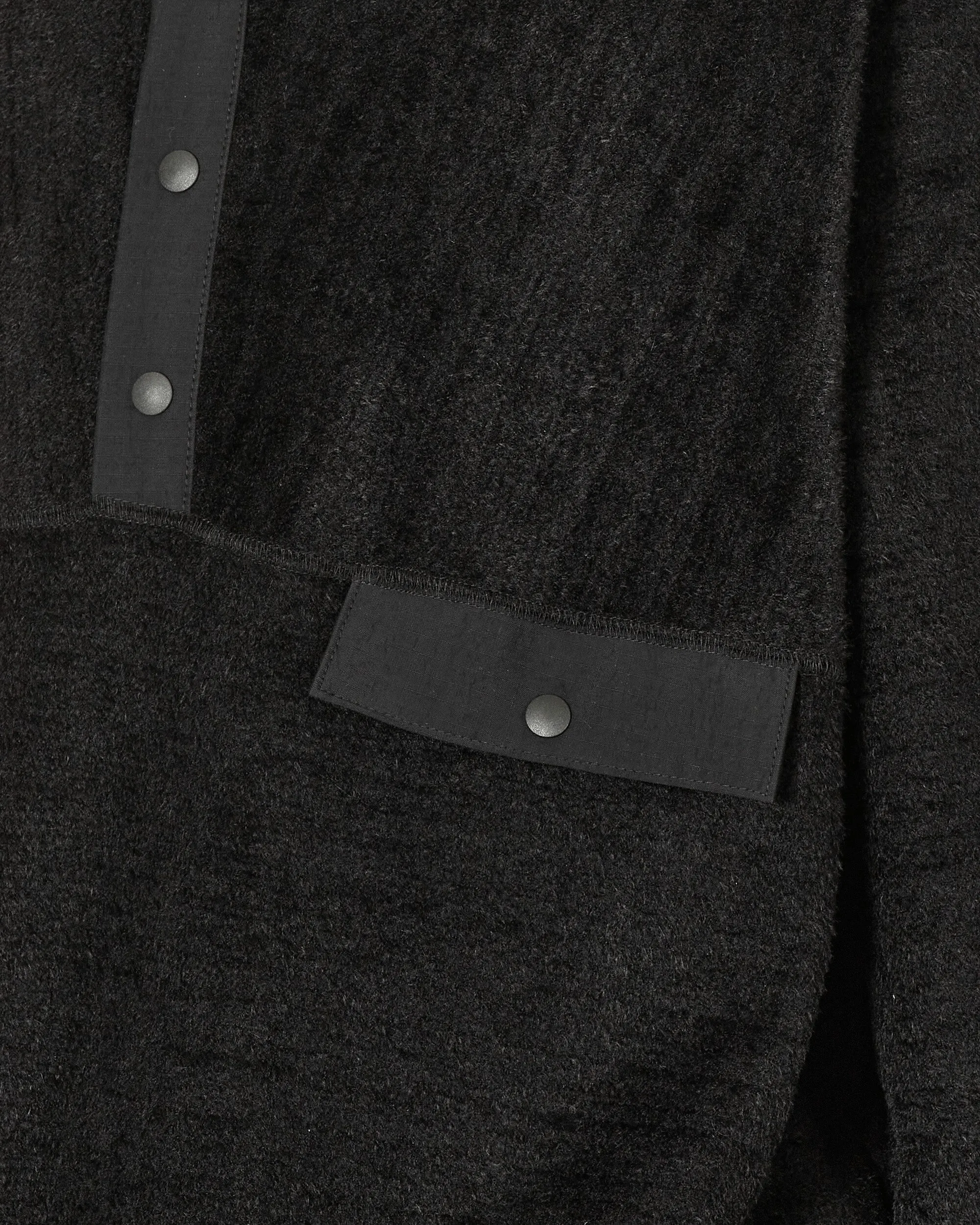 Cotton Fleece Pullover Black