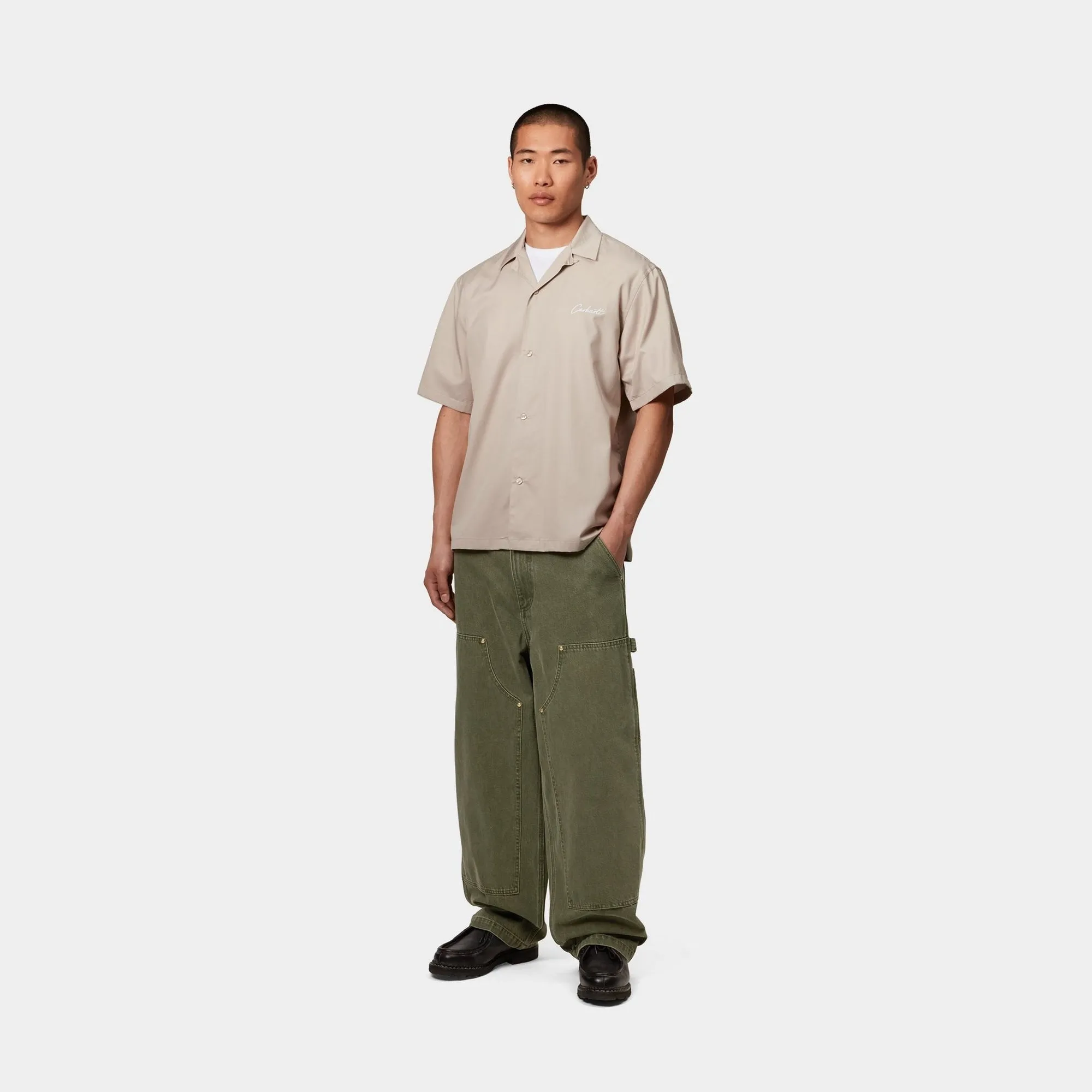 Delray Shirt | Fleur de Sel / White