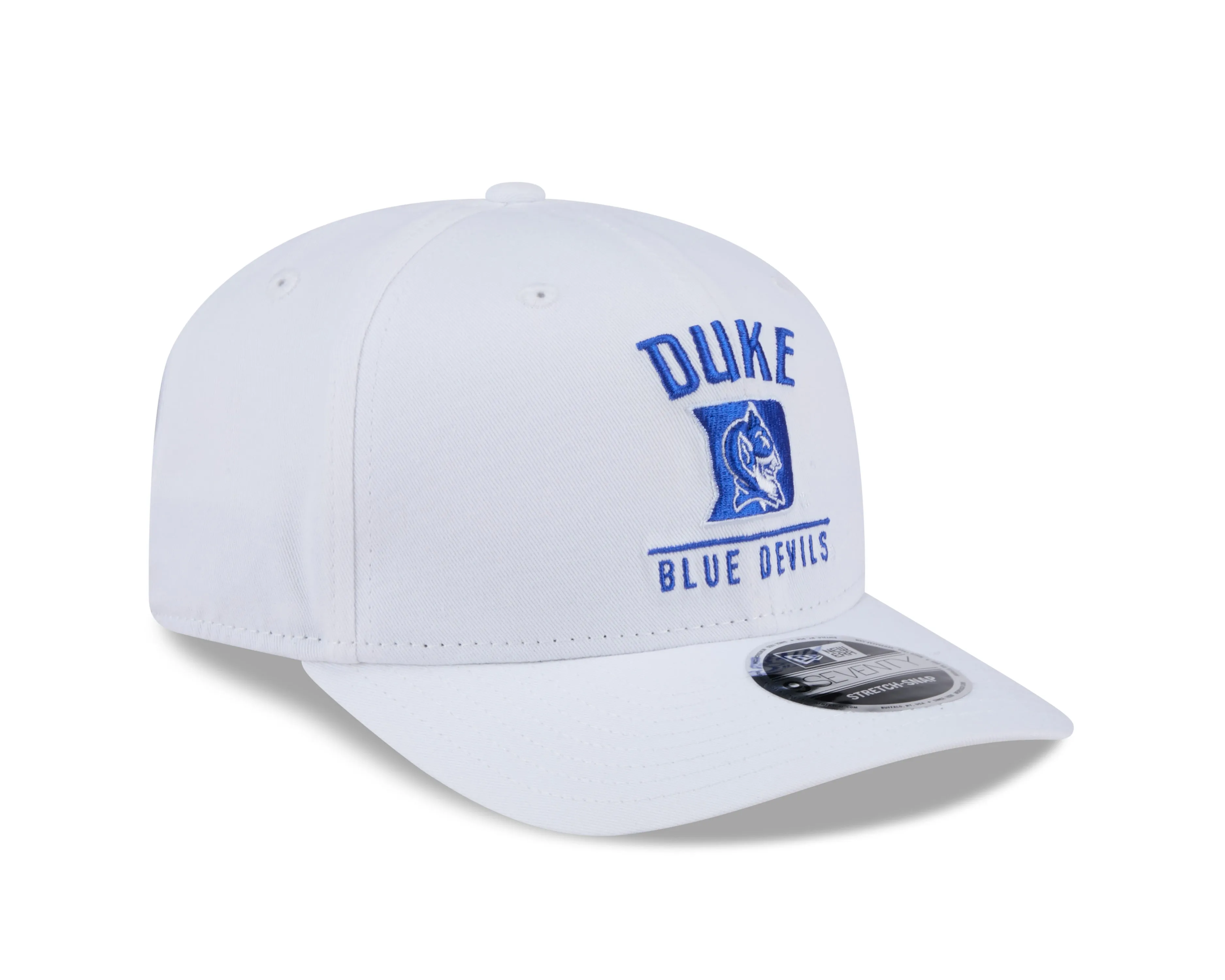Duke Blue Devils New Era Team White 9SEVENTY Adjustable Hat