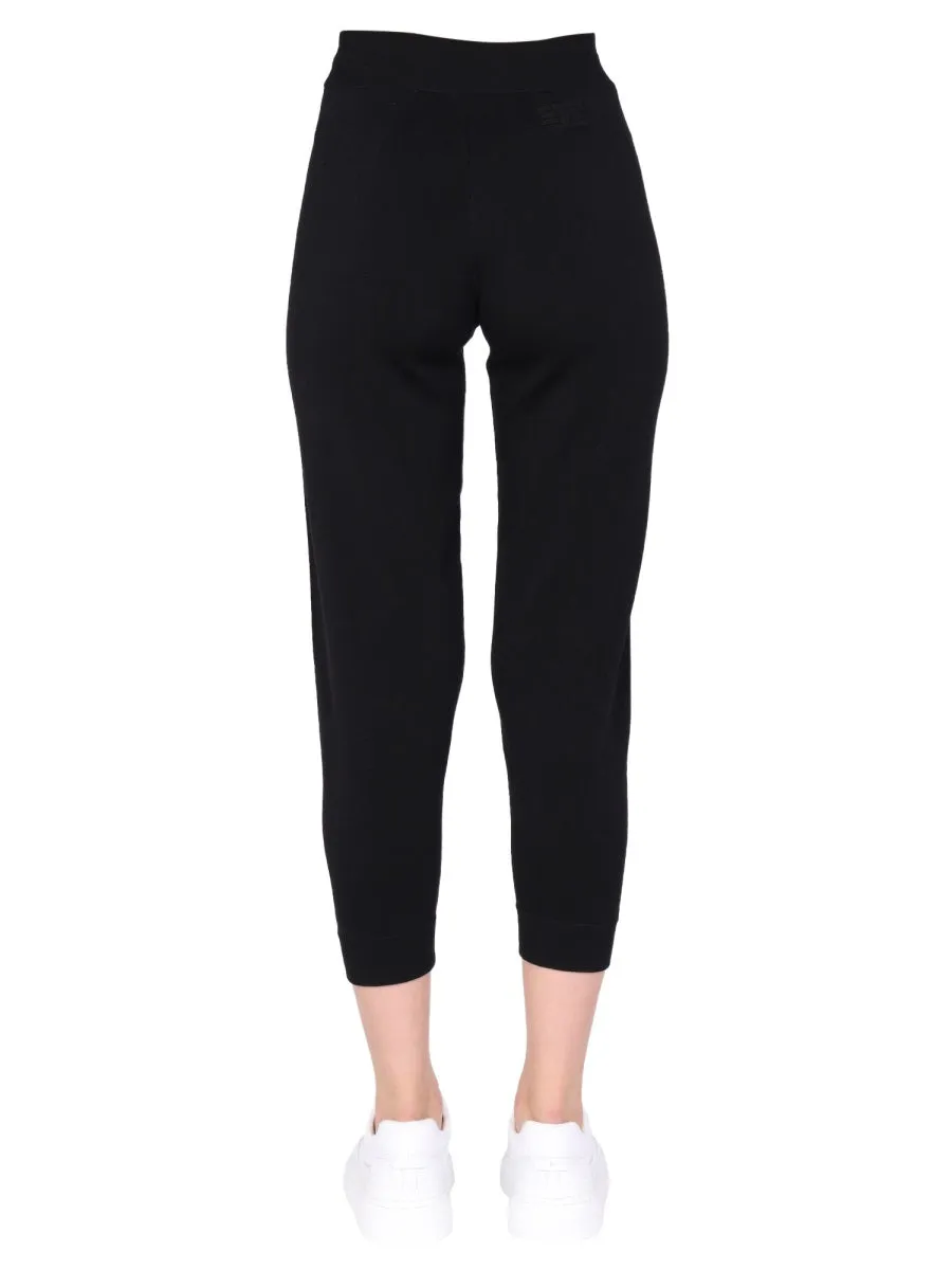 Elisabetta Franchi Logo Embroidered Track Pants