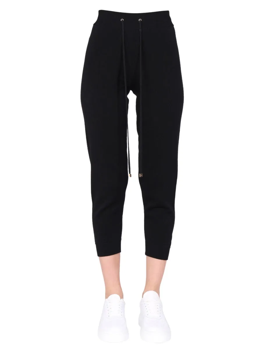 Elisabetta Franchi Logo Embroidered Track Pants