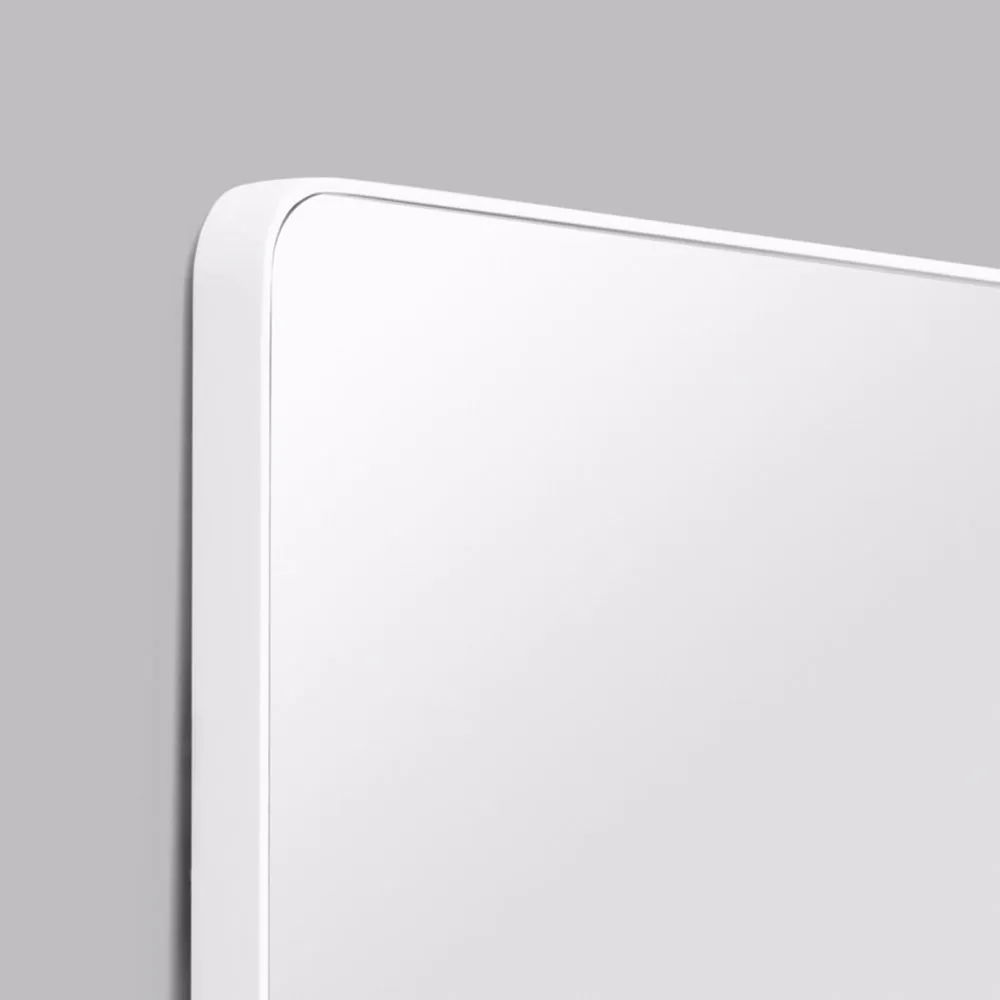 Flynn Curve Leaner Mirror - Bright White