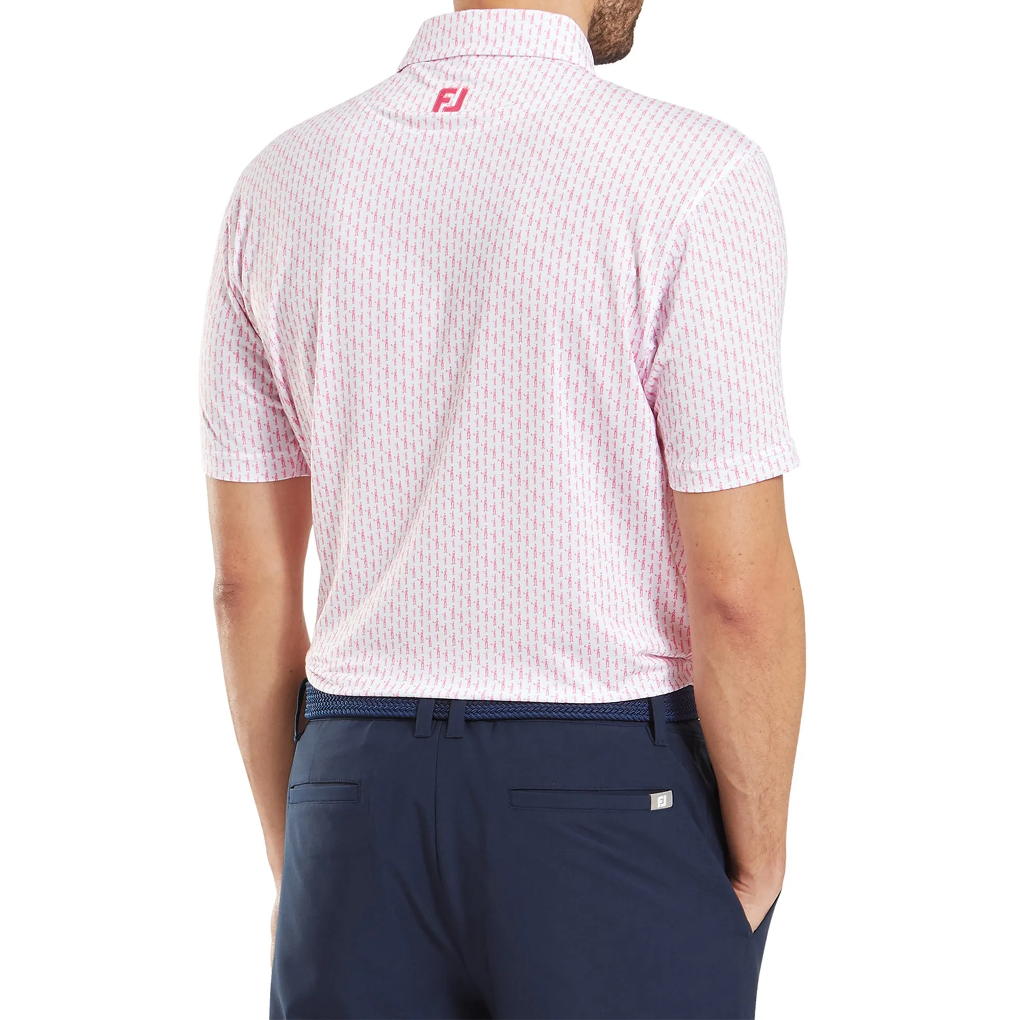 FootJoy Figure Print Lisle Golf Shirt