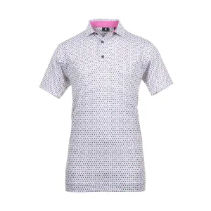 FootJoy Flying Wasp Print Lisle Golf Shirt