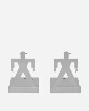 Foundation Bookends Silver