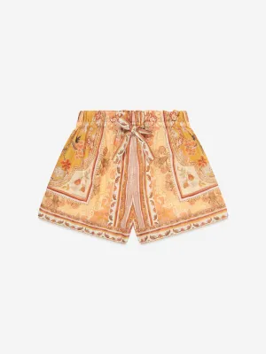 Girls Wylie Shorts in Orange