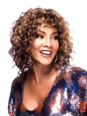 H-175 by Vivica Fox | Curly Human Hair Wig | CLOSEOUT