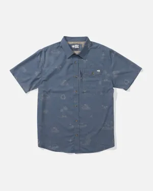 Helmsman Uv Button Up - Bluefin