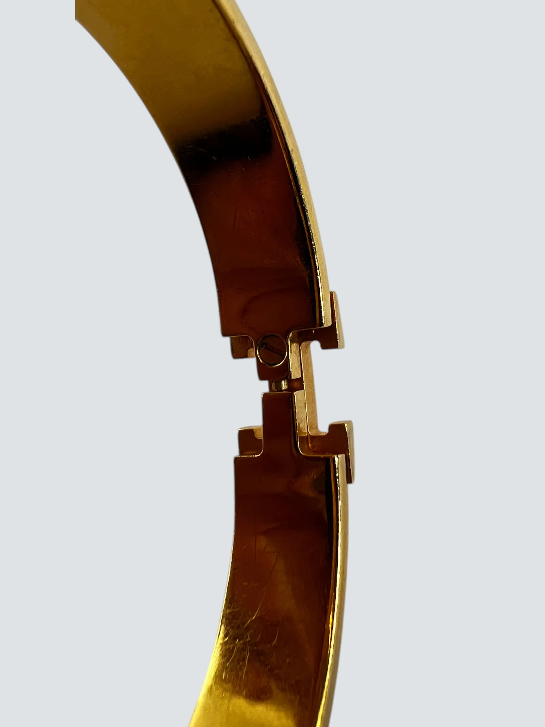 Hermès Off White Enamel H Bracelet