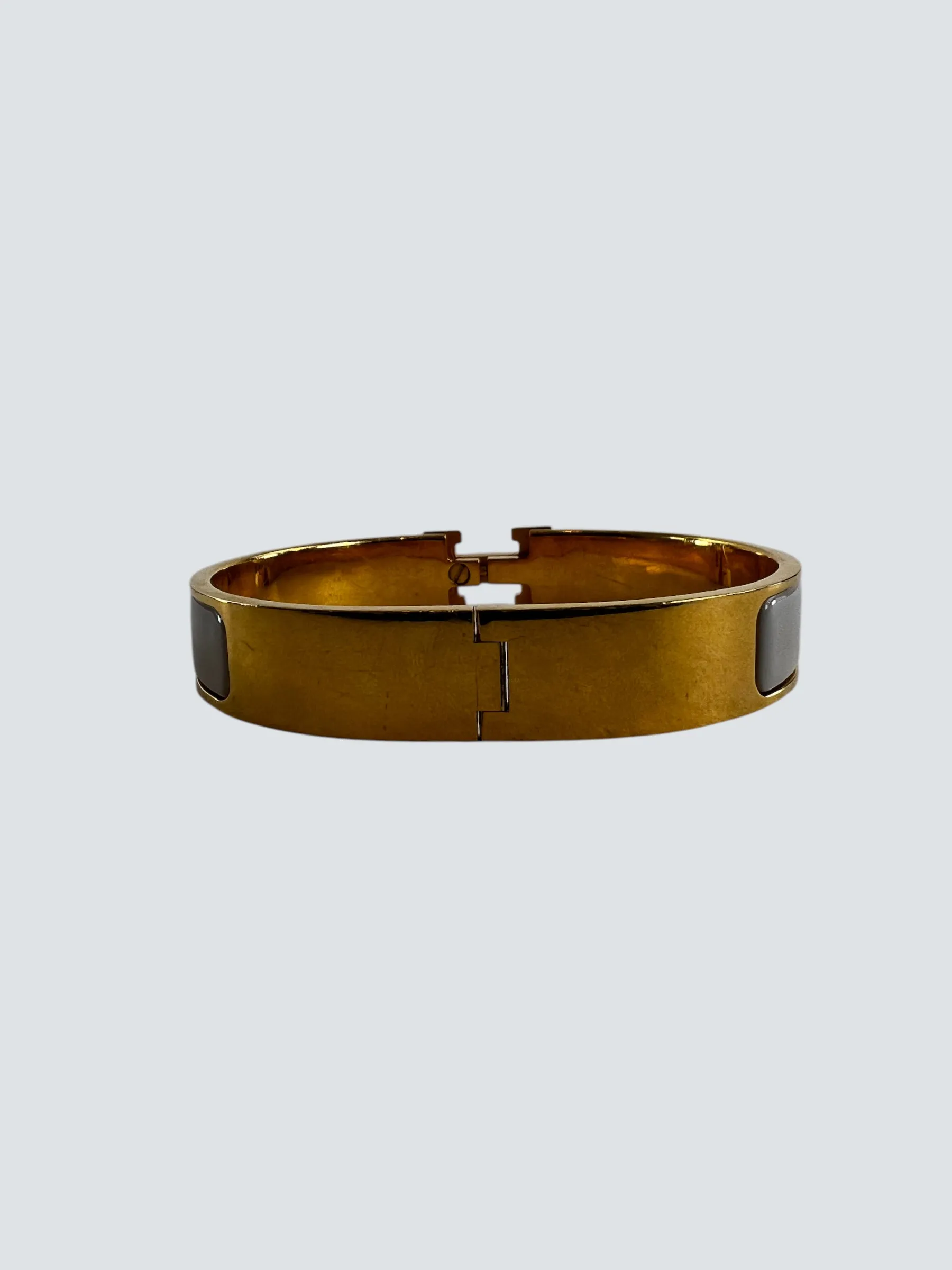 Hermès Off White Enamel H Bracelet