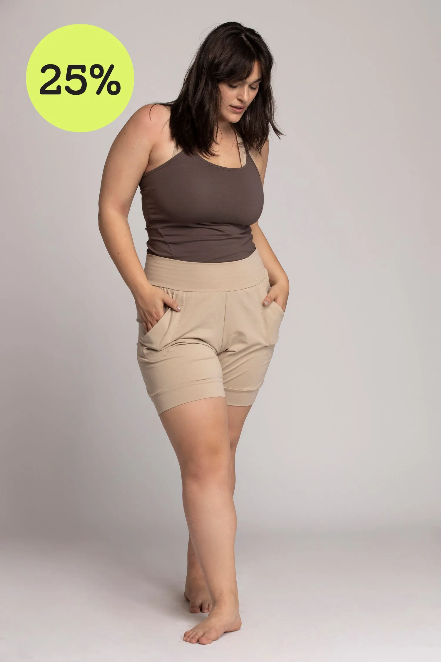 I'mPerfect Organic Cotton Slouchy Shorts 25%off