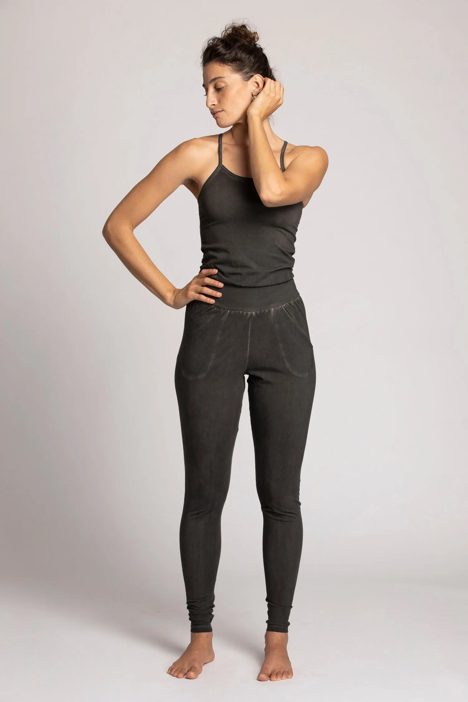 I'mPerfect Stonewash Long Jumpsuit 35%off