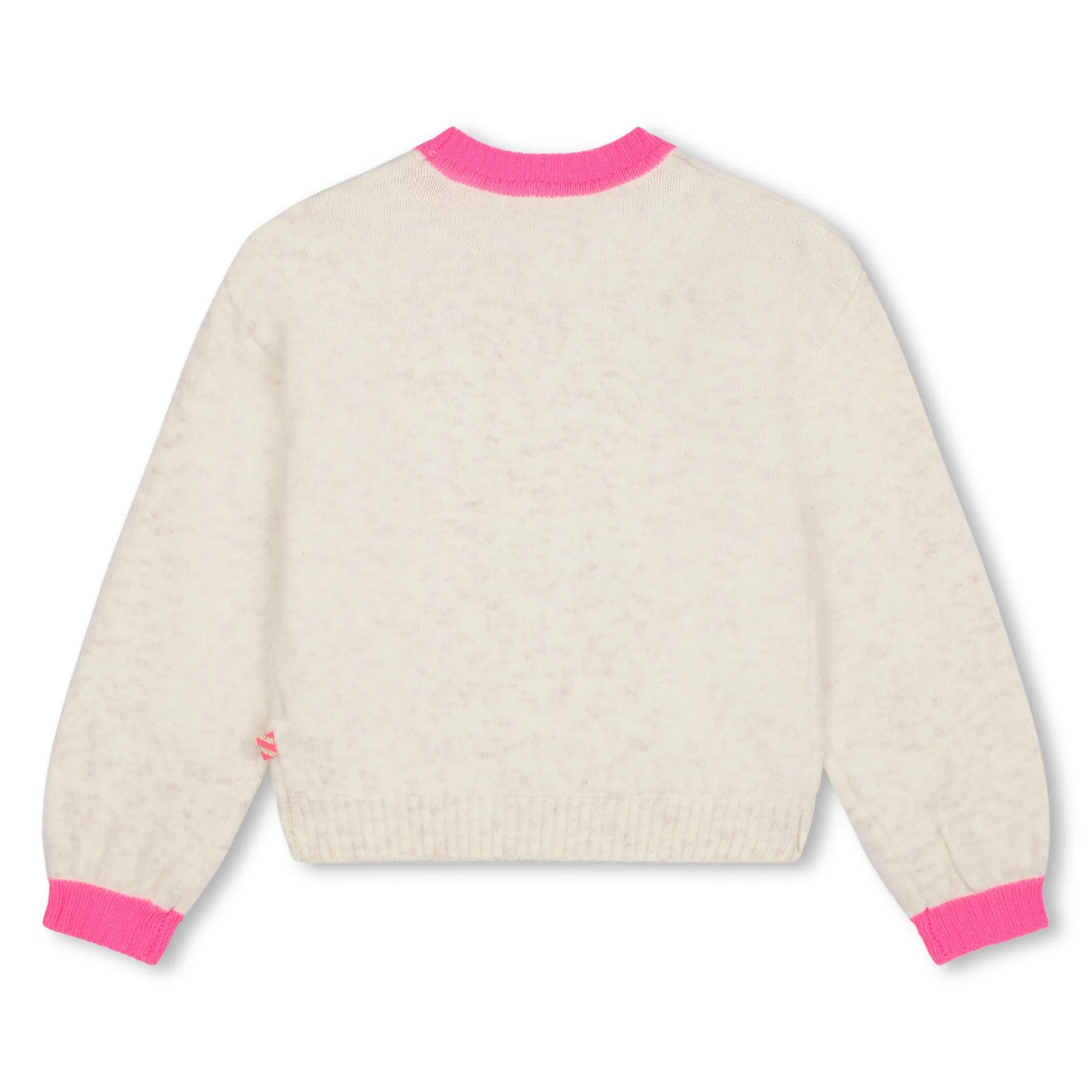Ivory Sequin Heart Applique Sweater