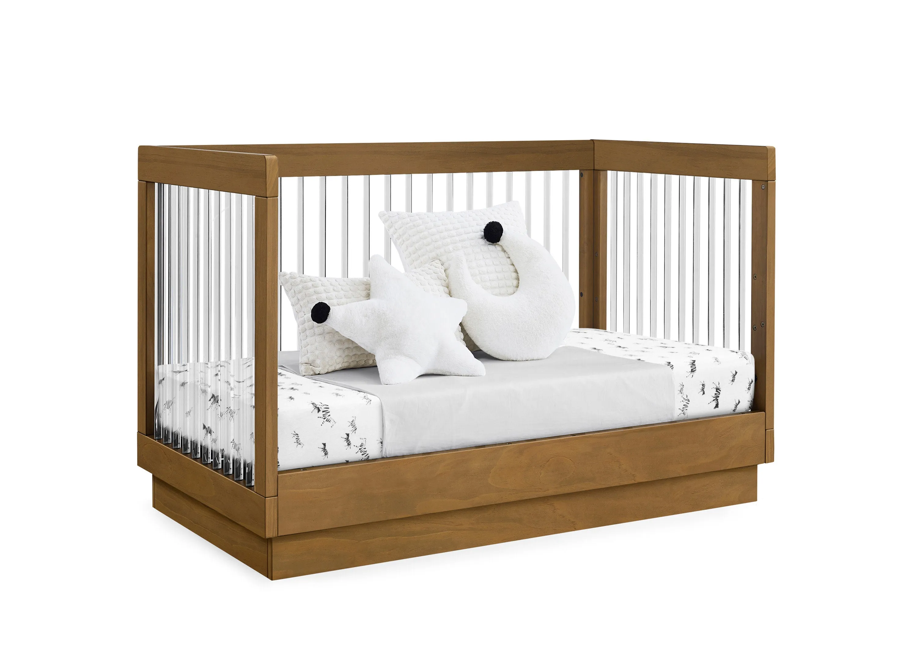 James Acrylic 4-in-1 Convertible Crib