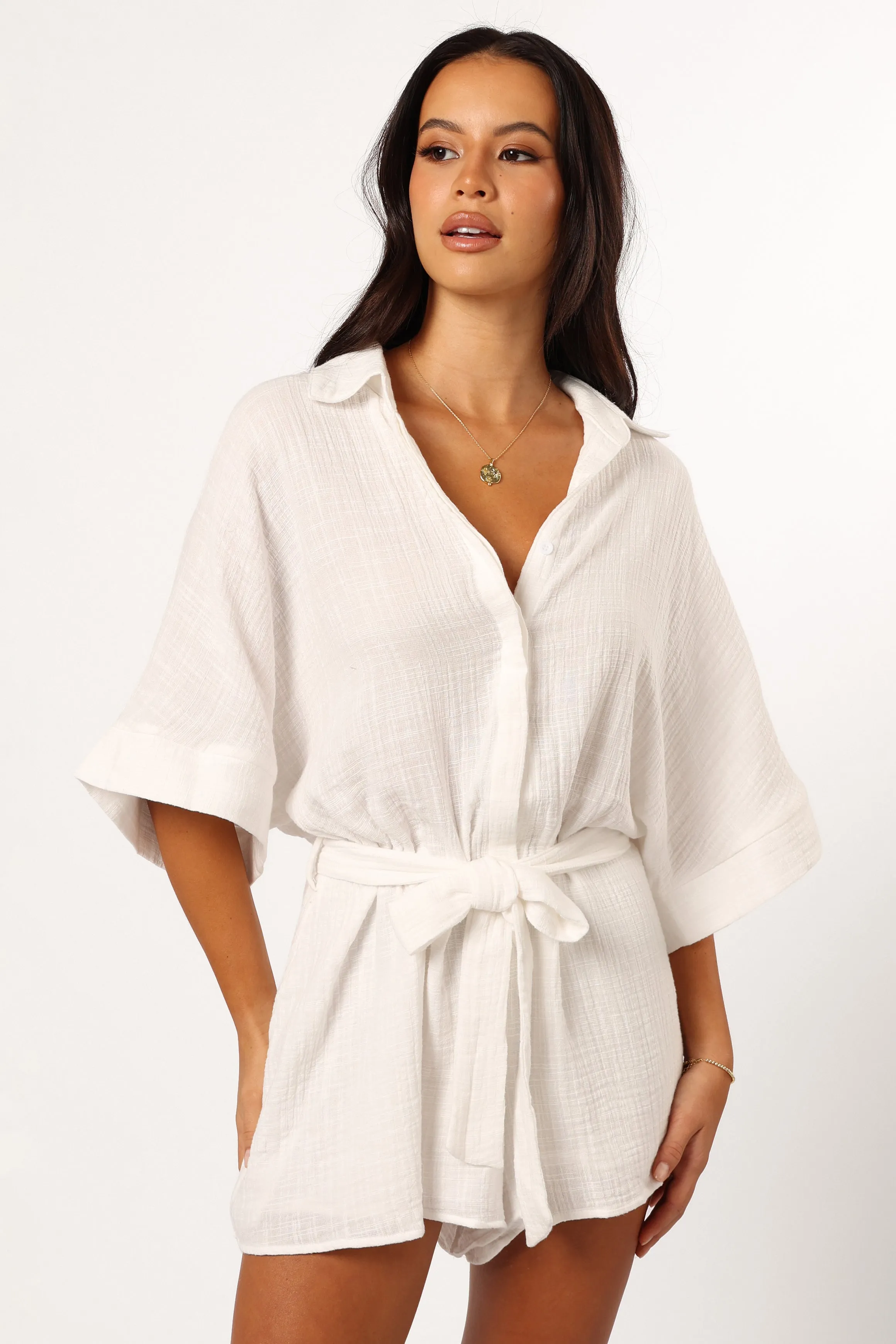 Jemmy Playsuit - White