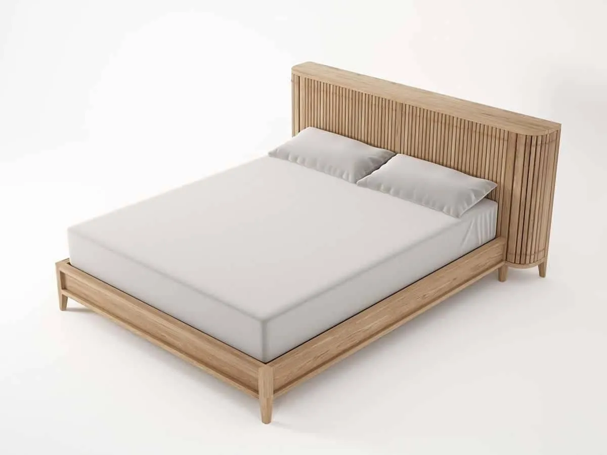 Koppar Queen Bed - Patina Oak