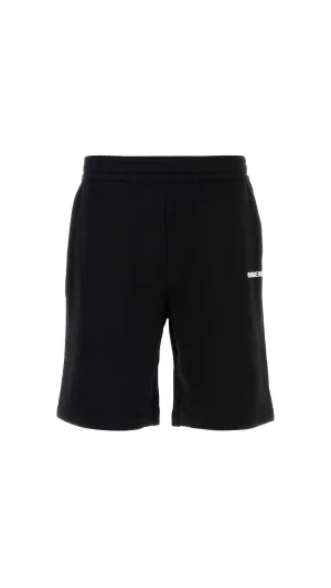 Logo Detailed Bermuda Shorts - Black