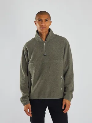 Marc Fleece Half Zip Sage Grey