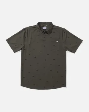 Mayday Perf Ss Tech Polo - Olive