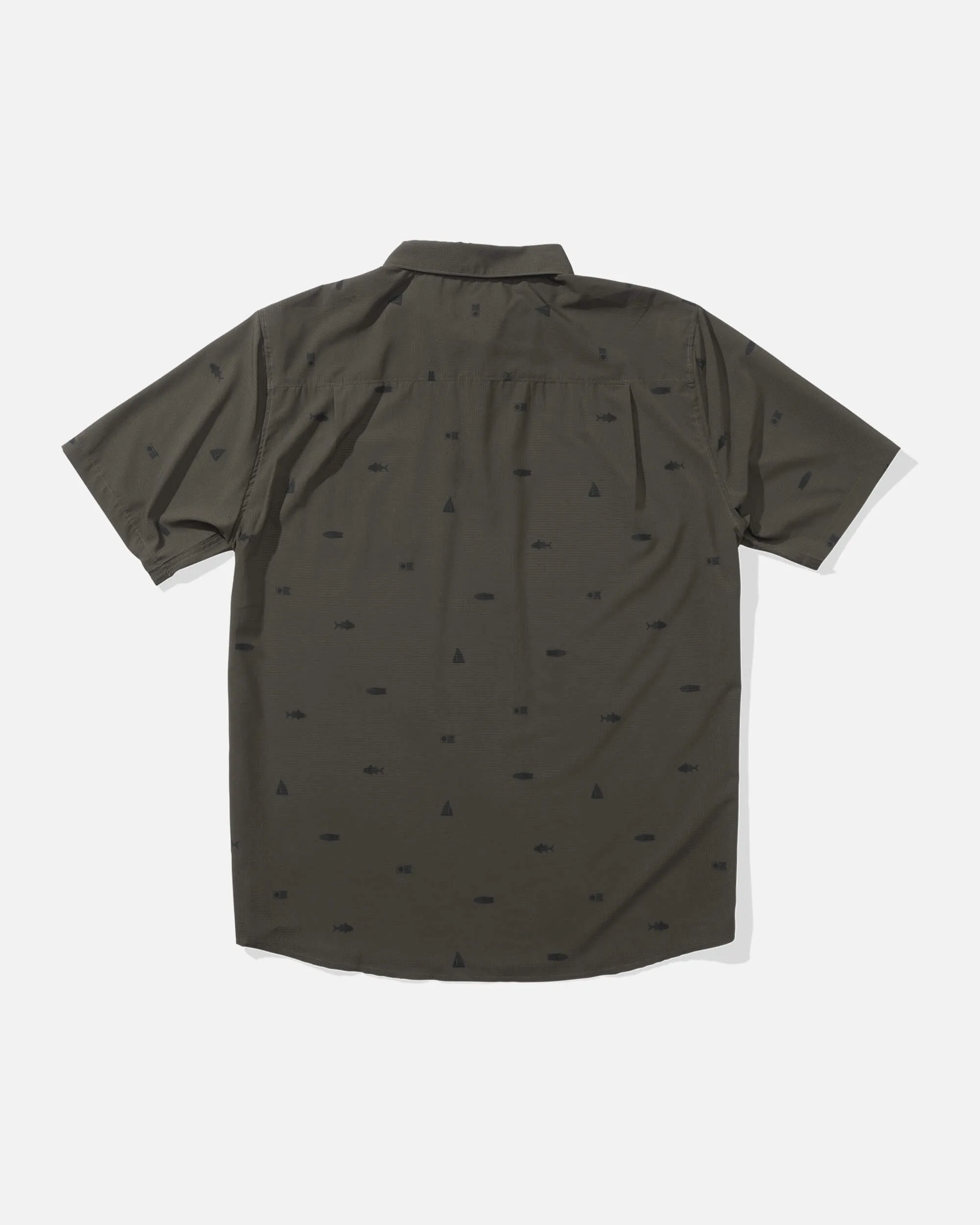 Mayday Perf Ss Tech Polo - Olive