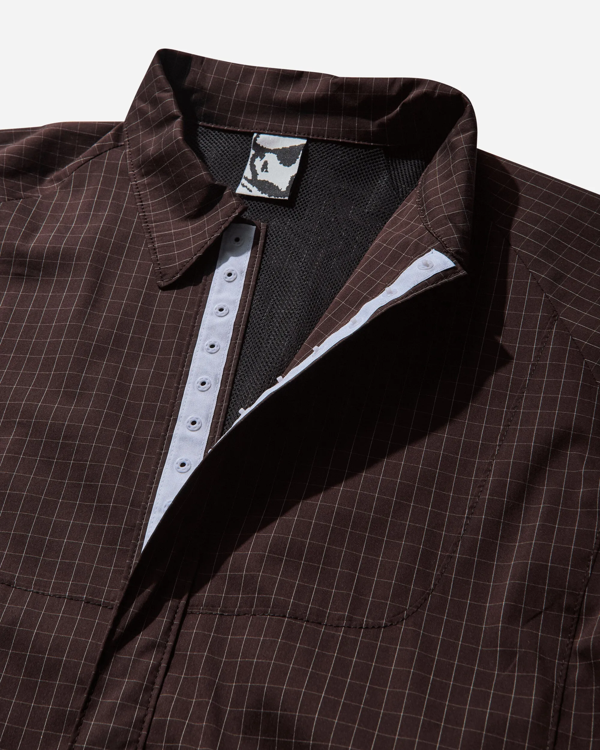 Men's Bilitis Check Shirt Chocolate Brown