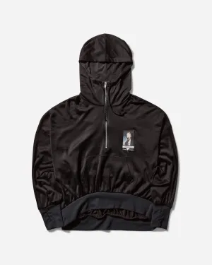 Men's Half Zip Hoodie Black