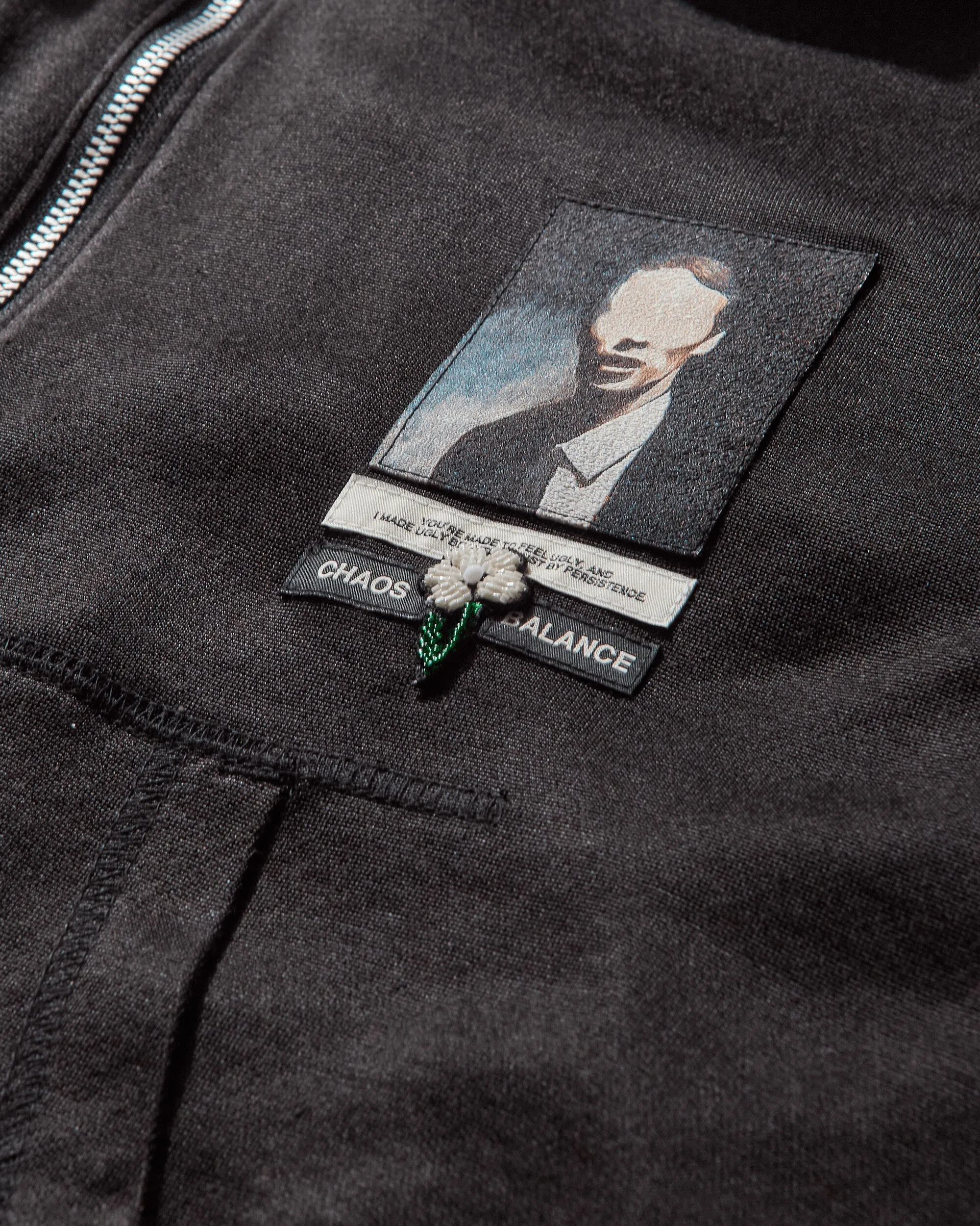 Men's Half Zip Hoodie Black
